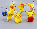6-Piece Pikachu Collectible Mini Action Figure Set (8.5cm)