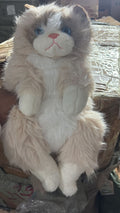 Ultra-Soft Ragdoll Cat Plush Toy – Premium Fluffy Stuffed Animal with Realistic Blue Eyes