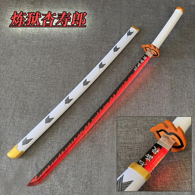 Demon Slayer: Flame Hashira Kyojuro Rengoku LED Nichirin Sword (104cm) – Premium Light-Up Cosplay Katana