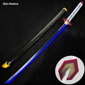 Demon Slayer: Giyu Tomioka Water Hashira Neon LED Katana (104cm) – Premium Light-Up Cosplay Sword