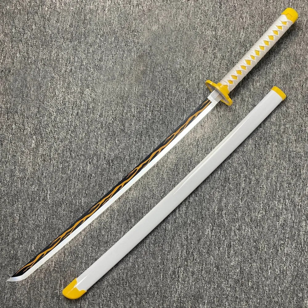 Demon Slayer: Zenitsu Agatsuma Thunder Breathing Nichirin Katana (103cm) – Premium Cosplay Replica Sword