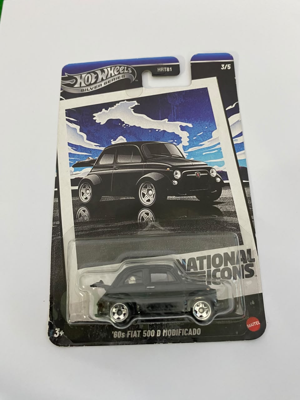 Hot Wheels Silver Series National Icons: '60s Fiat 500 D Modificado – 1:64 Scale Diecast Car