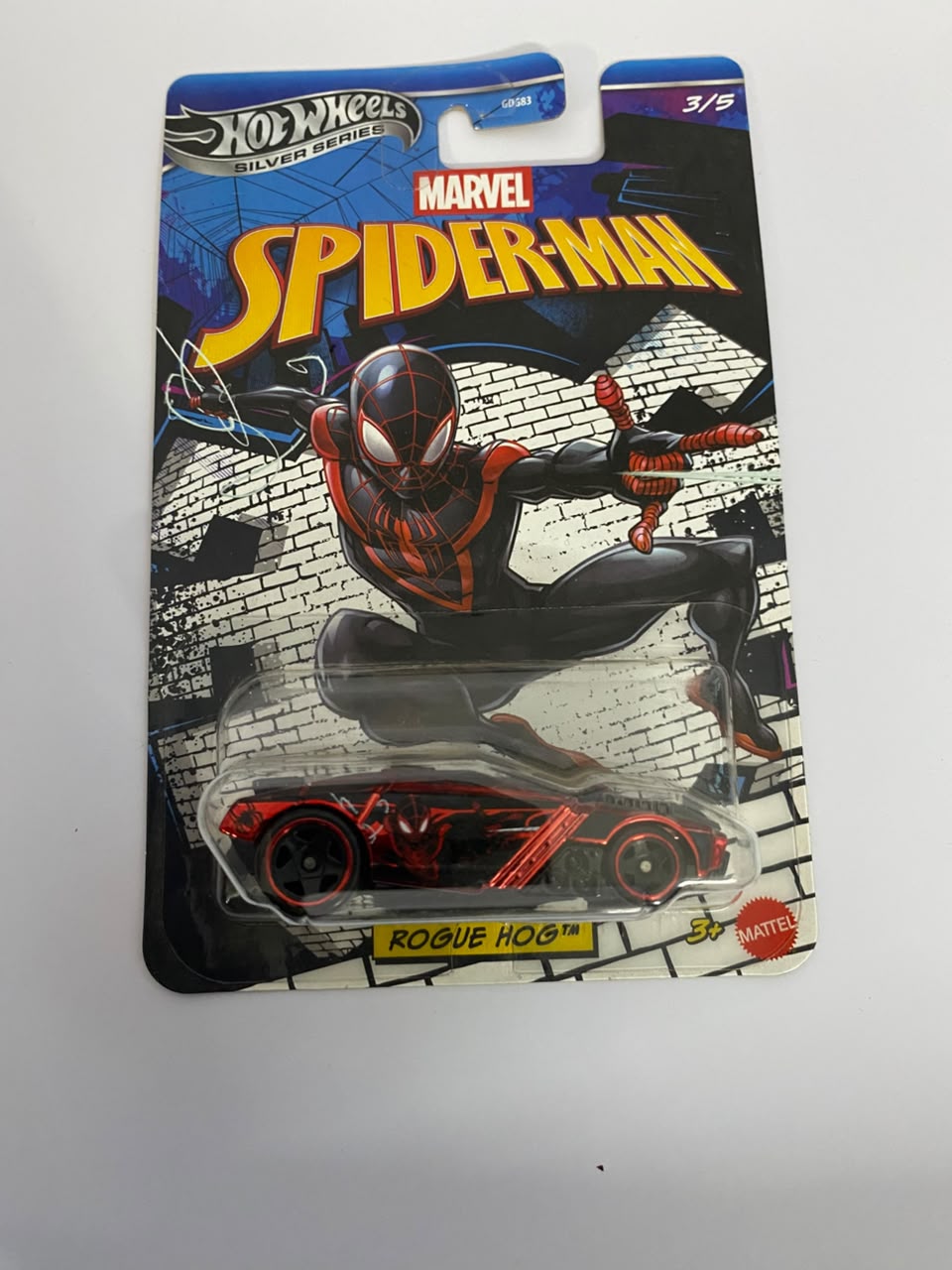 Hot Wheels Marvel Spider-Man Series: Miles Morales "Rogue Hog" – 1:64 Scale Diecast Character Car (3/5)
