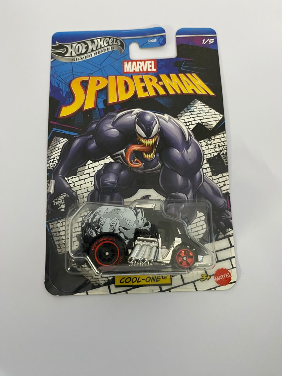 Hot Wheels Marvel Spider-Man Series: Venom "Cool-One" – 1:64 Scale Diecast Character Car (1/5)