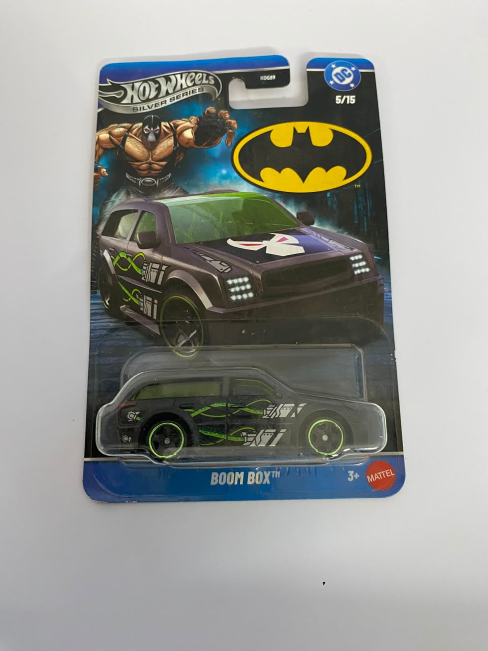 Hot Wheels Silver Series DC Batman: Bane "Boom Box" – 1:64 Scale Diecast Character Car (5/15)