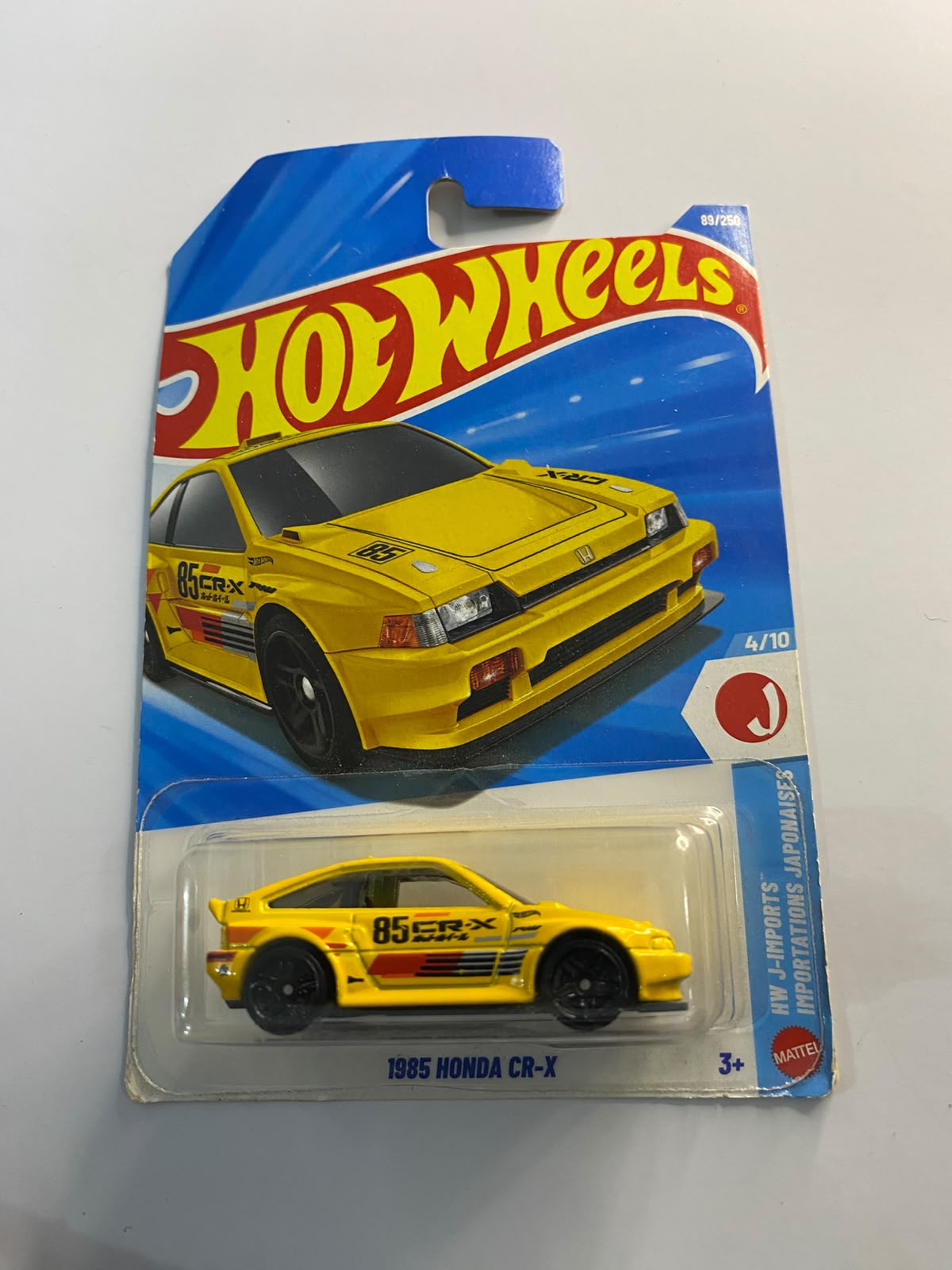 Hot Wheels Mainline HW J-Imports: 1985 Honda CR-X – 1:64 Scale Diecast JDM Car