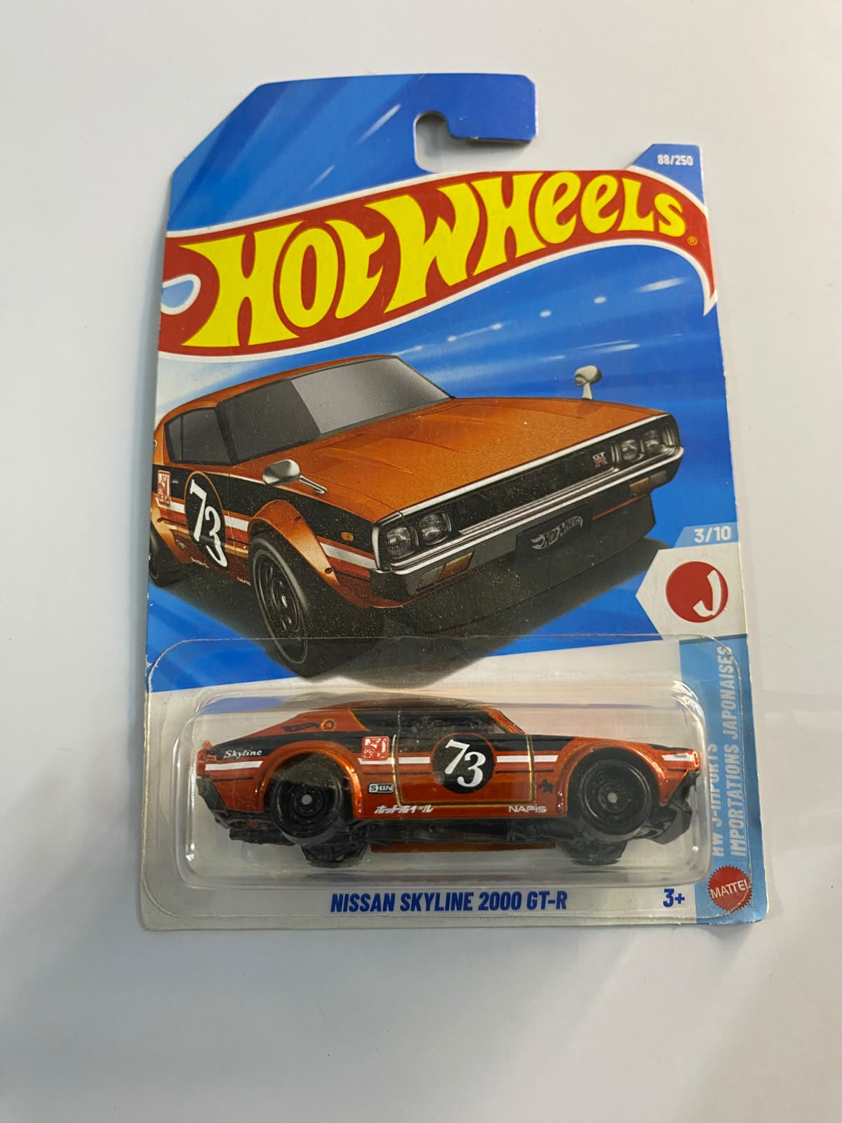 Hot Wheels Mainline HW J-Imports: Nissan Skyline 2000 GT-R – 1:64 Scale Diecast JDM Car