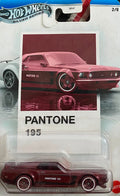 Hot Wheels Silver Series: Pantone '69 Ford Mustang Boss 302 (Pantone 195 Maroon) – 1:64 Scale Diecast Muscle Car