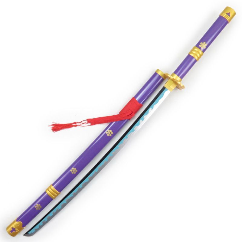 One Piece: Roronoa Zoro Purple Enma Wooden Bamboo Katana Replica (104cm) – Premium Cosplay Sword