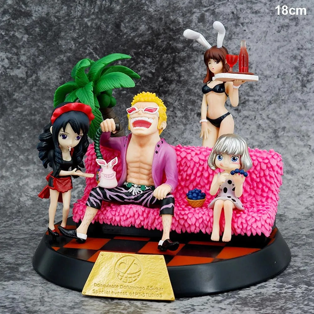 One Piece: Donquixote Doflamingo Family Premium Diorama Statue (18cm) – Special Edition