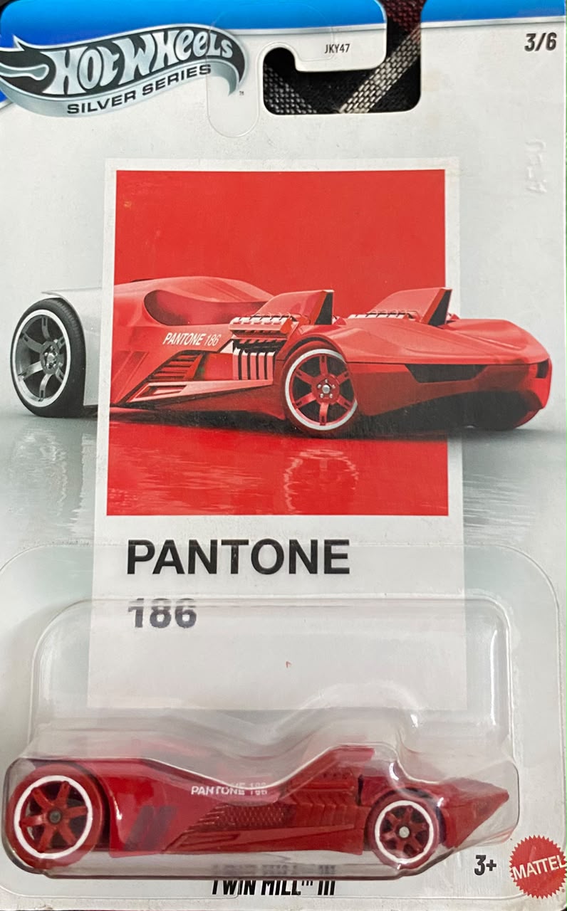 Hot Wheels Silver Series: Pantone Twin Mill III (Pantone 186 Red) – 1:64 Scale Diecast Fantasy Car