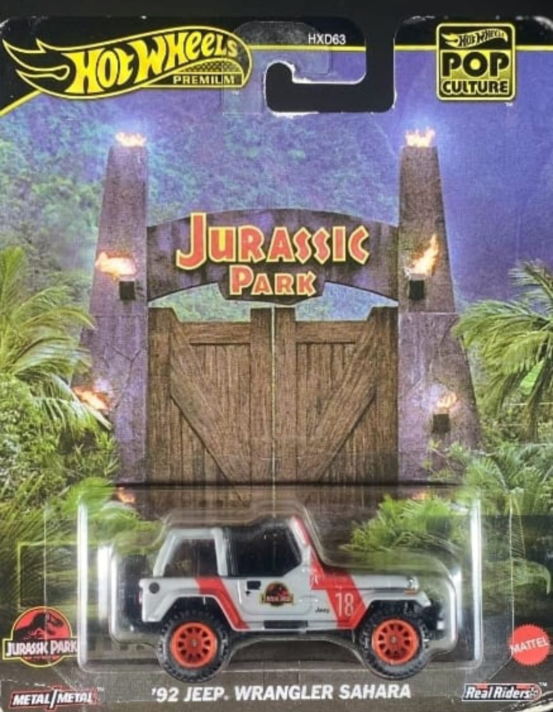 Pop Culture '92 Jeep Wrangler Sahara 1:64 die cast