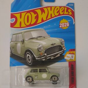 Hot Wheels Austin Mini Cooper S 1:64 die-cast car on card