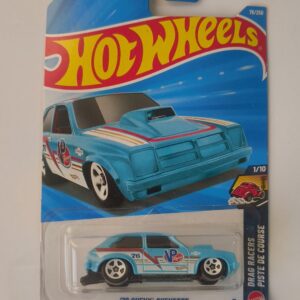 Hot Wheels 76 Chevy Chevette die cast front angle view 1976 Chevy Chevette Hot Wheels side profile 76 Chevy Chevette miniature close up details Hot Wheels Chevette in original packaging Vintage 76 Chevy Chevette collectible die cast model